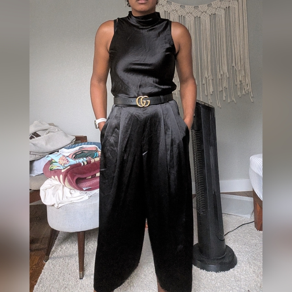 Vince black jumpsuit